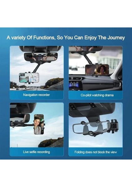 Satismoon Araç Telefonu Tutucu, Satismoon Çok Fonksiyonlu 360° Dönebilen Araç Dikiz Aynası Telefon Tutucular, Lifegiverwise Telefon Tutucu, Cep Telefonu Dikiz Aynası Montajı (1 Ade (Yurt Dışından) fiyatları