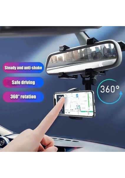 Satismoon Araç Telefonu Tutucu, Satismoon Çok Fonksiyonlu 360° Dönebilen Araç Dikiz Aynası Telefon Tutucular, Lifegiverwise Telefon Tutucu, Cep Telefonu Dikiz Aynası Montajı (1 Ade (Yurt Dışından) modelleri