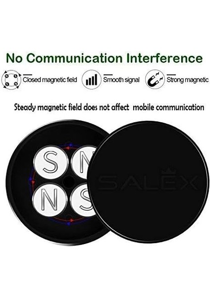 Düz Manyetik Bağlantılar 3'lü Paket. Araç Kontrol Paneline, Duvara, Aynaya, Kamyona, Masaya Gümüş Cep Telefonu Tutacağı. Mobil Cihazlar, Tabletler ve 13,3 Inçe Kadar Akıllı Telefon (Yurt Dışından) modelleri