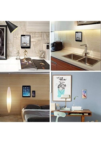 Düz Manyetik Bağlantılar 3'lü Paket. Araç Kontrol Paneline, Duvara, Aynaya, Kamyona, Masaya Gümüş Cep Telefonu Tutacağı. Mobil Cihazlar, Tabletler ve 13,3 Inçe Kadar Akıllı Telefon (Yurt Dışından) indirimleri