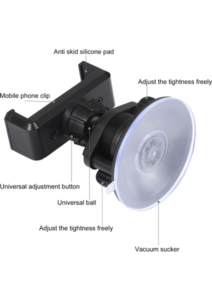 Ön Cam ve Kontrol Paneli Için Evrensel Araç Telefonu Tutacağı Montajı Iphone/galaxy/huawei/xiaomi/sony/htc/google ve Diğer Akıllı Telefonlar Için Vantuz Tabanlı 360 Derece Dönen Ma (Yurt Dışından) fırsatları