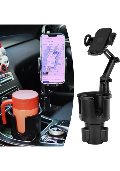 Telefon Montajlı Araç Bardak Tutucu Genişletici, Uyumlu iPhone Samsung ve Tüm Akıllı Telefonlar Için Dayanıklı Hücre, Büyük Hidro Şişe/yeti ve Most 12-40OZ (Yurt Dışından)