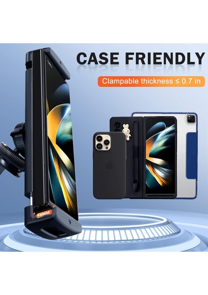 Samsung Galaxy Z Fold 5 4 3 Için Araç Telefonu Montaj Parçası - Araba Havalandırma Panosu Için Tablet Tutacağı Eller Serbest, 360° Döndürülebilir iPad Mini 6 Için Uygun iPad Pro Ip (Yurt Dışından)