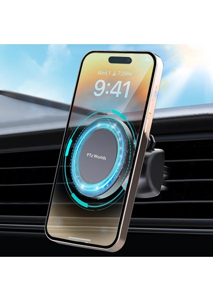 Telefon Tutucu Araba - Magsafe Araç Montajı Için Güçlü Manyetik, iPhone 11 12 13 14 15 Plus Pro Max ve Büyük Cep Telefonları Için Araç Telefonu Tutucular, Ac Havalandırma Montaj Kl (Yurt Dışından)