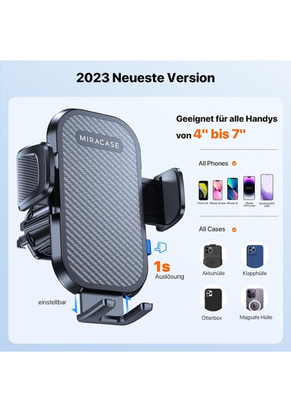 Havalandırma Araç Telefonu Tutucu, Aracınız Için Evrensel Telefon Tutucular, [yükseltilmiş Metal Sabit Kanca Klipsi] Araç Telefonu Montajı, iPhone Samsung Google ile Uyumlu Cep Tel (Yurt Dışından) modelleri