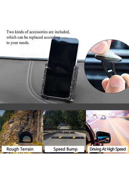 Araç Havalandırması Için Telefon Bağlantısı, Bling Araç Telefonu Tutucu, 360° Ayarlanabilir Oto Araç Standı Telefon Tutucu, Evrensel Mini Araba Dash Havalandırma Otomatik Telefon B (Yurt Dışından) fırsatları