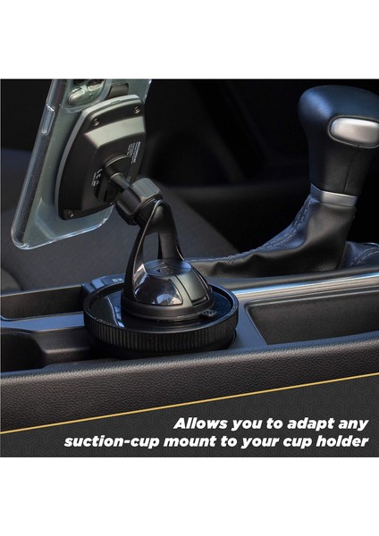 Cupbase-Sp1 Cupmount Telefon Tutucu Adaptörü, Mobil Cihazlar Için Vantuz Montaj Parçalarıyla Uyumlu, Kullanışlı ve Ayarlanabilir, Siyah (Yurt Dışından) modelleri