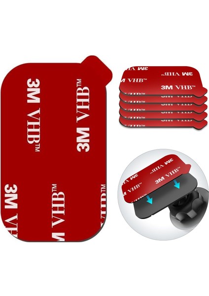 Paket Dikdörtgen Isı Direnci Çift Taraflı Bant 3m Vhb Etiket Pedleri Manyetik Kontrol Paneli Için Yapışkan Yapışkan Değiştirme Dash Için Araç Montaj Tutacağı Tabanı Mıknatıslı Tele (Yurt Dışından)