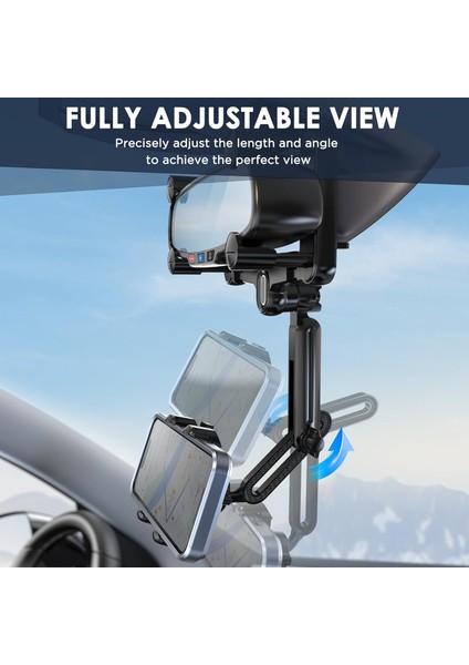 Araç Için Dikiz Aynası Telefon Tutacağı, Siyah, iPhone ile Uyumlu (Yurt Dışından) fiyatları