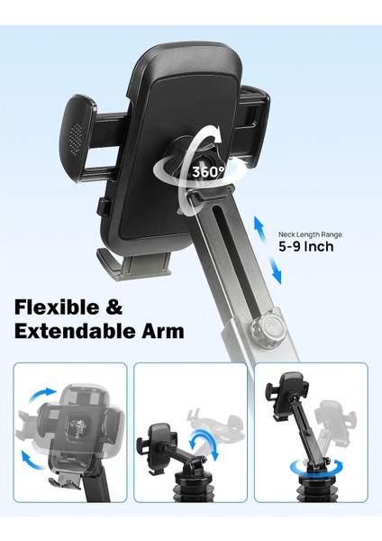 Araba Için Yükseltilmiş Bardak Tutucu Telefon Bağlantısı, Araba Için Evrensel Ayarlanabilir Uzun Boyunlu Bardak Telefon Tutucu, Araba Için Cep Telefonu Tutucu Iphone'a Uygun Tüm Ak (Yurt Dışından) fiyatları