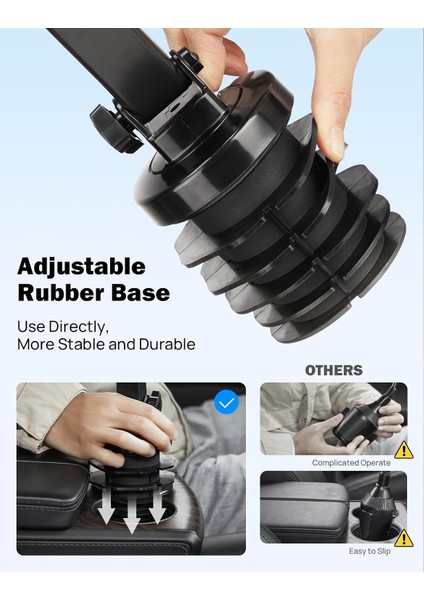 Araba Için Yükseltilmiş Bardak Tutucu Telefon Bağlantısı, Araba Için Evrensel Ayarlanabilir Uzun Boyunlu Bardak Telefon Tutucu, Araba Için Cep Telefonu Tutucu Iphone'a Uygun Tüm Ak (Yurt Dışından) fırsatları