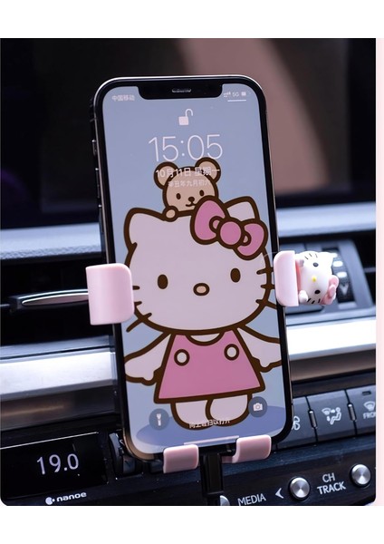 Pembe Kedi Araba Araba Havalandırma Kelepçesi Telefon Tutucu Tüm Evrensel Cep Telefonuna Uygun Sevimli Kedi Araba Dekorasyon Aksesuarları Kadınlar ve Kızlar Için (Yurt Dışından) fırsatları