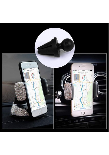 Bling Araç Telefonu Tutucu, 360° Ayarlanabilir Kristal Otomatik Telefon Montajı Evrensel Yapay Elmas Araç Standı Telefon Tutucu Ön Cam Kontrol Paneli ve Hava Çıkışı Için Araç Akses (Yurt Dışından) fiyatları