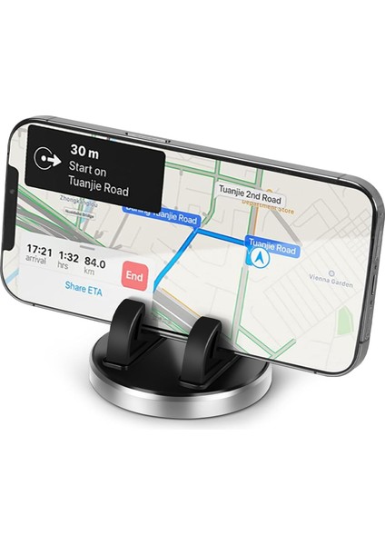 Araç Telefonu Tutacağı, 360° Döndürülebilen Gösterge Paneli Cep Telefonu Tutacağı, Kaymaz Silikonlu Araç Telefonu Bağlantısı, Iphone, Samsung, Android Akıllı Telefonlarla Uyumlu Ar (Yurt Dışından)