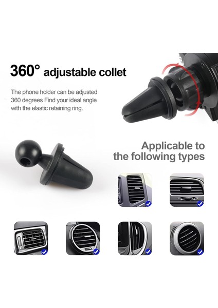 Bling Cep Telefonu Tutucu, Bir Havalandırma Tabanı Daha ile Evrensel 360° Ayarlanabilir Araç Telefonu Montajı, Kontrol Paneli ve Havalandırma Için Kristal Araba Iç Dekorasyonu - So (Yurt Dışından) fiyatları