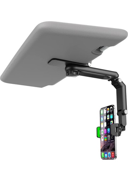Araç Güneşliği Için Telefon Tutucu, 360° Döndürülebilir ve Geri Çekilebilir Cep Telefonu Tutucu Klipsi, Araba/ev/mutfak/film Izleme Için Çok Fonksiyonlu Telefon Bağlantısı Tüm Ipho (Yurt Dışından)