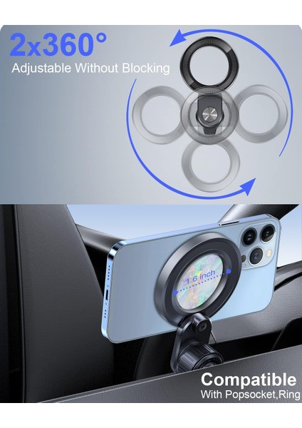 Magsafe Vent Telefon Montajı[yuvarlak Havalandırma Çözümü] ile Uyumlu Araba Için Manyetik Telefon Tutucu (Yurt Dışından) fiyatları