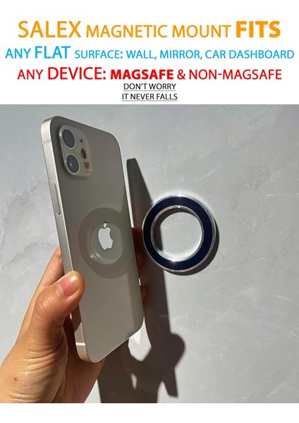 Gösterge Paneli, Duvar, Buzdolabı, Kamyon, Ayna Için Magsafe Araç Montaj Aparatı 2'li Paket ile Uyumludur. iPhone 15 14 Plus 13 Pro Max 12 Mini Için Manyetik Telefon Montaj Parçası (Yurt Dışından)