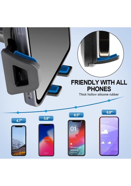Araç Telefonu Tutucu Kontrol Paneli ve Ön Cam Akıllı Telefonlar ve Gps Cihazları Için Cep Telefonu Montajı Güvenli Ayarlanabilir Evrensel Cep Telefonu Tutucu (Yurt Dışından) fiyatları