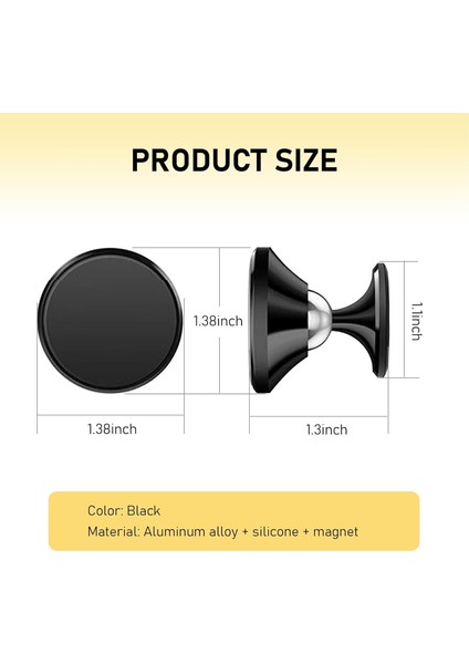 Pack-2 Araç Telefonu Tutucu, Kontrol Paneli Araç Telefonu Montaj Parçası, 360 Derece Dönebilen Cep Telefonu Montaj Parçası, Tüm Akıllı Telefonlar Için Ayarlanabilir Araç Montaj Par (Yurt Dışından) fiyatları