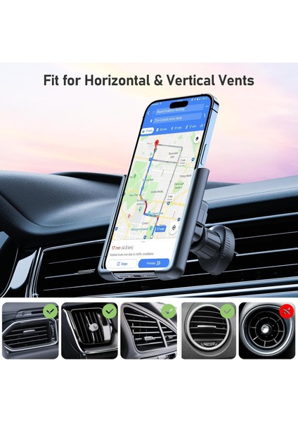 Evrensel Araç Montaj Tutucu Telefon, Araba Için Hava Firar Telefon Tutucu, Klipsli Araç Telefonu Tutucu, iPhone 13 Serisi/iphone 12 Serisi/11 Pro Max/se/xr ve Tüm 4,5-6,7 Inç Telef (Yurt Dışından) fırsatları