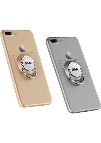 Adet Yüzüklü Telefon Tutucu, Manyetik Araç Tutucu Için Kedi Telefon Zil Kickstand, iPhone Samsung Lg Google Sony Için Metal Cep Telefonu Parmak Yüzük Tutucu Tutma Yeri (Altın ve Gü (Yurt Dışından) modelleri