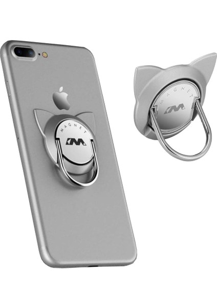 Adet Yüzüklü Telefon Tutucu, Manyetik Araç Tutucu Için Kedi Telefon Zil Kickstand, iPhone Samsung Lg Google Sony Için Metal Cep Telefonu Parmak Yüzük Tutucu Tutma Yeri (Altın ve Gü (Yurt Dışından) fırsatları