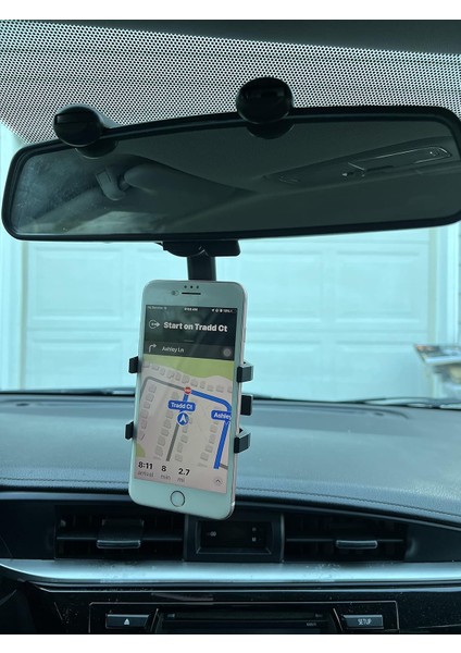 Gratiam 360° Dikiz Aynası Telefon Tutucu, Evrensel Dönebilen ve Geri Çekilebilir Araç Telefonu Tutucu, Tüm Telefonlar ve Araba Için Çok Fonksiyonlu Araç Dikiz Telefon Montaj Standı (Yurt Dışından) fiyatları