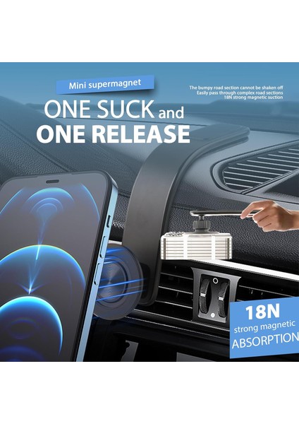 Araba Için Manyetik Telefon Tutucu, Güçlü Mıknatıslar ve Emme Araç Telefonu Tutacağı Montaj Paneli Ön Cam Cep Telefonu Tutucu Telefon Standı iPhone 15 14 13 12 Pro Plus Max Mini An (Yurt Dışından) modelleri