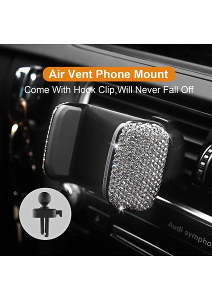 Araba Için Bling Telefon Tutucu, Girly Yapay Elmas Araba Kontrol Paneli Ön Cam Cep Telefonu Montajı, 360 Derece Ayarlanabilir Parıltılı Kadınlar Için Işıltılı El Işi Elmas Araba De (Yurt Dışından) fiyatları