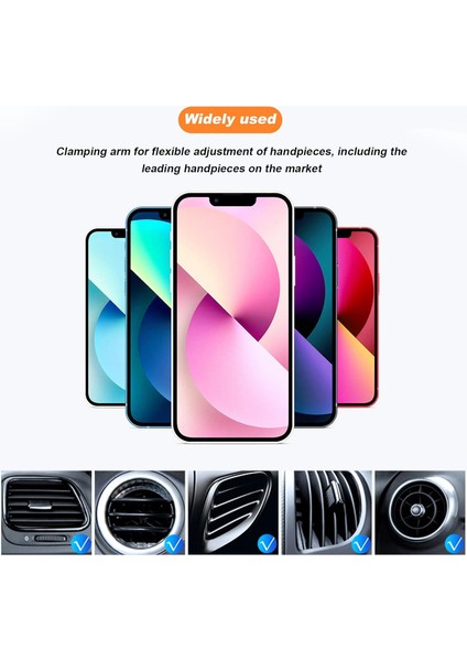 Araba Havalandırması Için Telefon Montajı, 360° Dönebilen Otomatik Havalandırmalı Cep Telefonu Tutucu, Tüm Akıllı Telefonlara Uygun Eller Serbest Ayarlanabilir Cep Telefonu Kızağı, (Yurt Dışından) modelleri