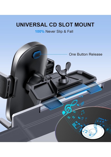 Arabanız Için Telefon Tutucular, Üniversal Cep Telefonu Montaj Tutucu, Eller Serbest Otomobil Cep Telefonu Standı, 360° Ayarlanabilir Havalandırma Kızakları Araba Aksesuarları (B2- (Yurt Dışından) modelleri