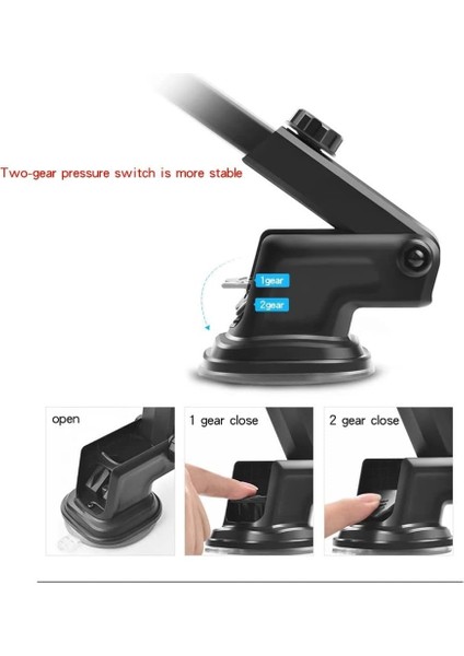 Evrensel Araç Telefonu Montaj Araç Telefonu Tutucu Araba Dashboard Cam Hava Firar Uzun Kol Güçlü Emiş Cep Telefonu Araç Montajı Uyumlu (Yurt Dışından) fırsatları