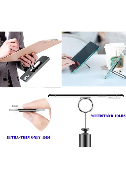 Telefon Zil Tutucu Cep Telefonu Tutucu Parmak Yüzük Manyetik Telefonlu Katlanabilir Cep Telefonu Standı Araba Havalandırma Için Araç Montaj Tutucu Akıllı Telefonlar Için Manyetik M (Yurt Dışından) fırsatları
