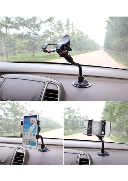 Ekstra 3m Yapışkan Montaj Diskli 8" Esnek Deve Boynu Vantuzlu Cep Telefonu Tutucu, Telefonlar, Gps, Anten, Araç Kamerası ile Çok Amaçlı Kullanım Için Çift Klipsli Montaj (Yurt Dışından) modelleri