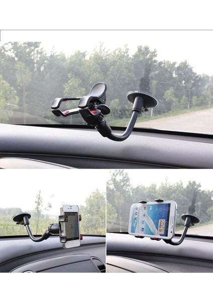 Ekstra 3m Yapışkan Montaj Diskli 8" Esnek Deve Boynu Vantuzlu Cep Telefonu Tutucu, Telefonlar, Gps, Anten, Araç Kamerası ile Çok Amaçlı Kullanım Için Çift Klipsli Montaj (Yurt Dışından) fırsatları