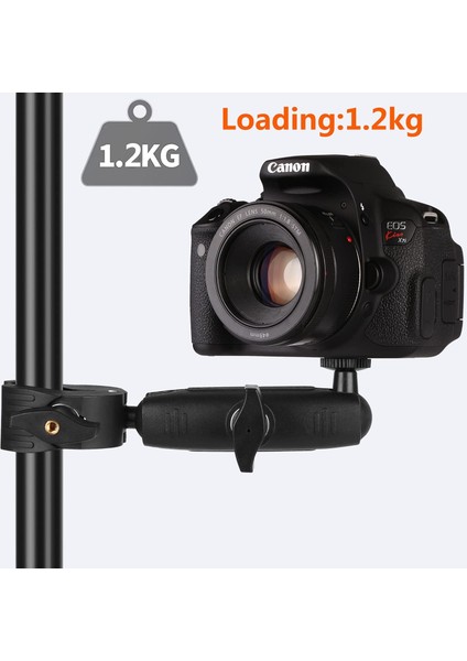 Kamera Süper Kelepçe Motosiklet Bisiklet Montaj Kolu 1 Inç Top Kafa Aksesuarları Gopro Akaso Djı Eylem INSTA360 Dslr Dijital Kamera Monitör LED Işıkları (Yurt Dışından) fırsatları