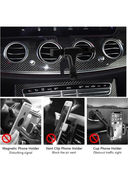 Telefon Tutucu Montajı Mercedes Benz E Sınıfı 2017-2022 Cls 2019-2022 Araba Iç Aksesuarları E300 E350 E400 E450 E550 Navigasyon Siyah (Yurt Dışından) modelleri