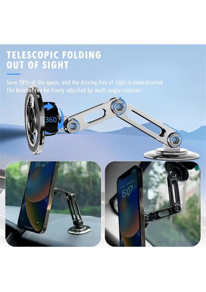 Robotik Kol Araç Telefonu Tutucu, Evrensel 360° Pro Robotik Kol Araç Telefonu Tutucu, Cep Telefonu Için Manyetik Araç Montajı, Ayarlanabilir Kol, 2 Mıknatıs Bobini ve 2 Yedek Yapış (Yurt Dışından) fiyatları