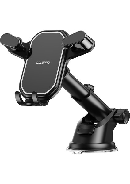 Araç Telefonu Montaj Tutacağı [yerçekimi Otomatik Kilit] Masa Için Evrensel Cep Telefonu Beşiği Standı Güçlü Vantuz ve Uzatma Kolu ile Araç Kontrol Paneli Ön Camı - Tüm Cep Telefon (Yurt Dışından)