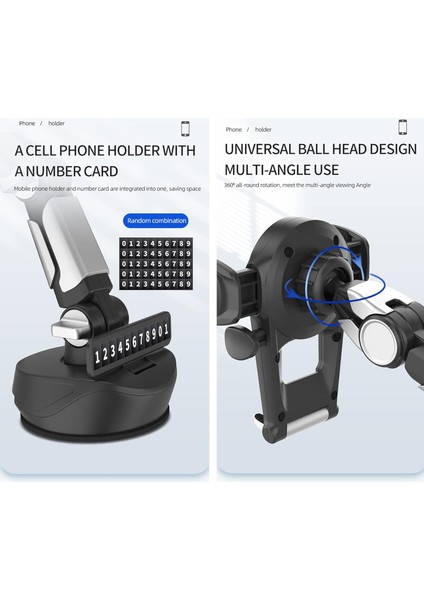Vantuzlu Cep Telefonu Tutucu Standı, 2023 Araba Için Yeni 2s Yükseltilmiş Telefon Montajı, Araba Aksesuarları Kontrol Paneli/ön Cam/pencere Tüm Telefonlar Için Araç Telefonu Tutucu (Yurt Dışından) modelleri