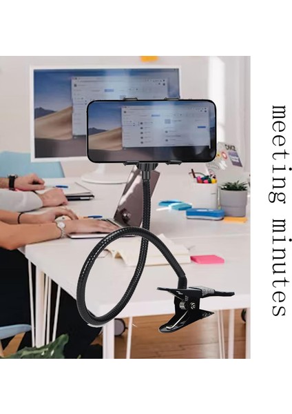 Tembel Braket Evrensel 360 Derece Dönme Esnek Uzun Kollu Deve Boynu Cep Telefonu Tutucu, Ayarlanabilir Kelepçe Klipsi Masaüstü Yatak Yatak Odası, Ofis, Mutfak Için Cep Telefonu Sta (Yurt Dışından) fırsatları