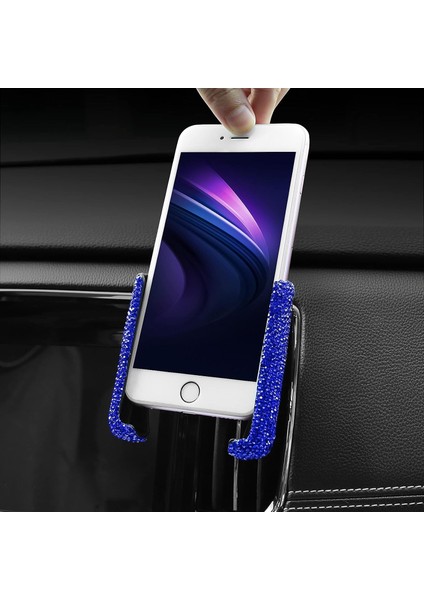 Bling Araç Montaj Standı Telefon Tutucu, Evrensel Kristal Yapay Elmas Cep Telefonu Tutucu Mini Araç Dash Havalandırma 360° Ayarlanabilir Otomatik Telefon Bağlantısı Kadın Kızlar Iç (Yurt Dışından)