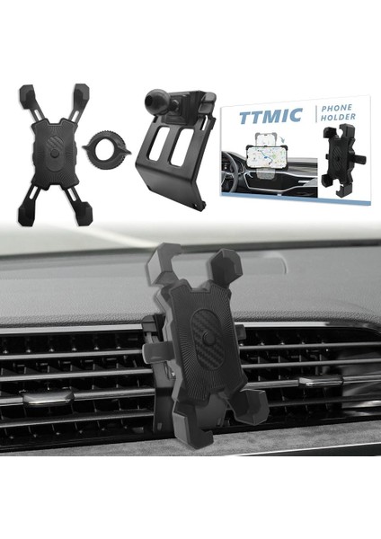 2019-2024 Audi Q3 Için Ttmıc Araç Telefonu Montajı [kalın Kılıf Dostu] [askeri Sınıf Koruma] Gps iPhone 15 14 13 Pro Max Için Karbon Fiber Araç Telefonu Tutucu Tüm Cep Telefonları (Yurt Dışından)