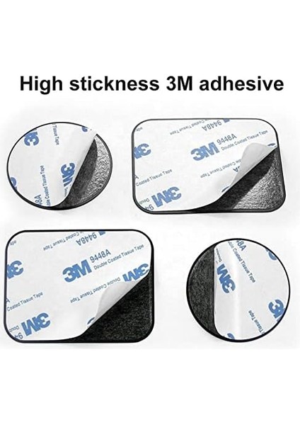 Manyetik Araç Telefonu Tutucular, Duvar, Havalandırma Montaj Parçaları, Kılıflar, Mıknatıslar Için Yedek Metal Plaka Seti (8 Paket). 4 Siyah Yuvarlak ve 4 Dikdörtgen Demir Diskten (Yurt Dışından) modelleri