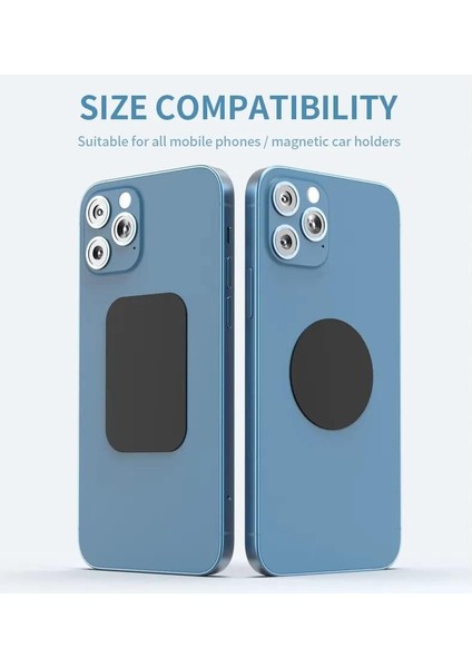 Manyetik Araç Telefonu Tutucular, Duvar, Havalandırma Montaj Parçaları, Kılıflar, Mıknatıslar Için Yedek Metal Plaka Seti (8 Paket). 4 Siyah Yuvarlak ve 4 Dikdörtgen Demir Diskten (Yurt Dışından) indirimleri