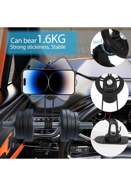 Magsafe Araç Montaj Aparatı, 360 Dönebilen Manyetik Araç Telefonu Tutacağı, El Serbest Kontrol Paneli Araç Telefonu Montaj Parçası, iPhone 14 13 12 Pro Max Plus Mini ile Uyumlu, Ma (Yurt Dışından)