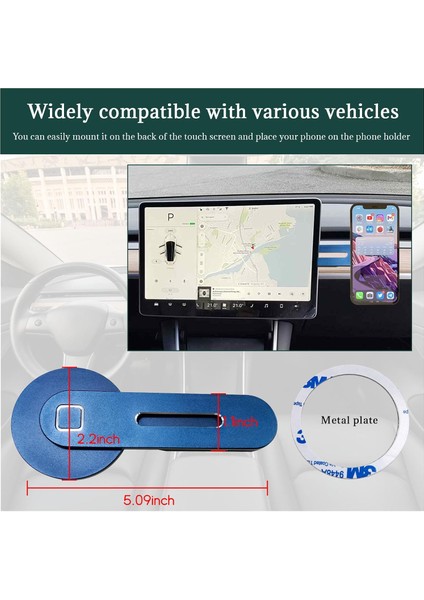 Araç Telefonu Montajı, 90 Derece Dönebilen Güçlü Mıknatıslı Manyetik Cep Telefonu Tutucusu, Katlanabilir Görünmez Akıllı Telefon Montajı, Tüm Telefonlar Için Evrensel Araç Içi Akse (Yurt Dışından) fiyatları