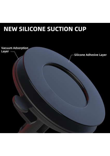 Ön Cam/pencere/gösterge Paneli Için Güçlü Telefon Emme Montajı, iPhone 15 Pro Max/14/13 Pro/plus/mini/samsung, Google, Lg, Pixel, Huawei, Xiaomi, Tüm Akıllı Telefonlarla Uyumlu Ara (Yurt Dışından) modelleri