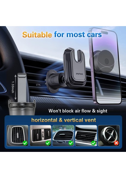 Soket Tutacağı Için Araç Havalandırma Telefon Bağlantısı, Magsafe Cüzdan Siyahı ve iPhone Samsung Kart Tutucu ile Uyumlu Havalandırma Klipsli Telefon Tutucu, Yapışkan Yapışkanlı Ce (Yurt Dışından) fırsatları